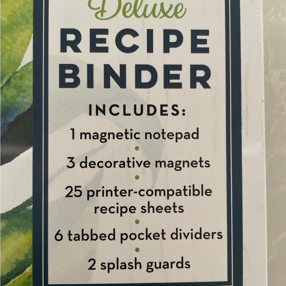 Deluxe Recipe Binder with Lemons Design - Picture 2 of 8